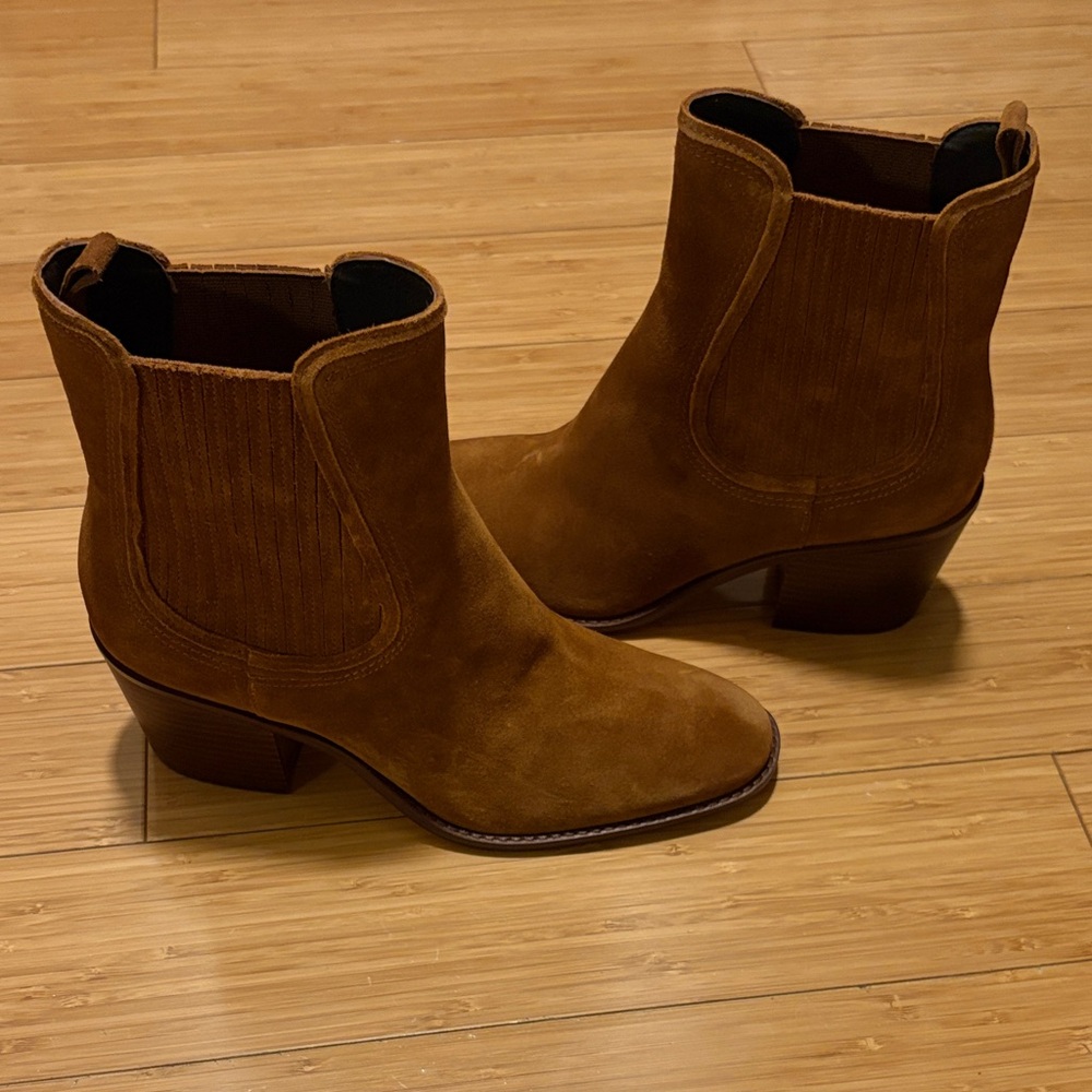 Cole Haan Brown Suede Chelsea Boots